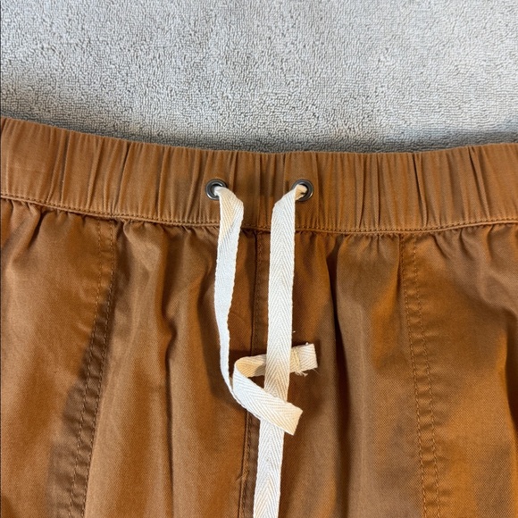 Pact Organic Cotton Daily Twill Skirt Size L Camel NWT Stretch Pockets - Picture 8 of 9